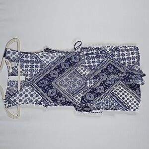 MIMI Chica Navy/White Pattern Romper Size Small